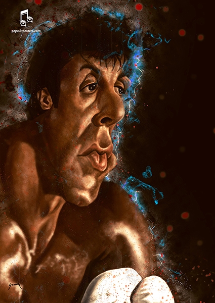 downloadable caricature art of a legendary movie character as an example of caricature digital painting skills
